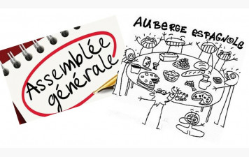 Repas du club et dernière AG du FCL Badminton Feytiat, première AG de Bad Feytiat
